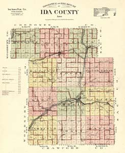 1906 map of Ida County