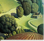 Detail of Young Corn, by Grant Wood