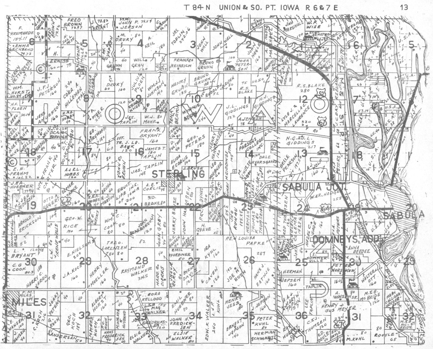 Jackson County Plat Map.