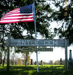 Antle Cemetery Entrance Sign