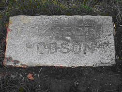 Elizabeth Hodson stone was reset and leveled