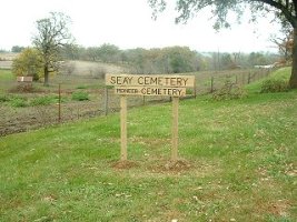Seay Cemetery Sign
