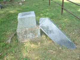 Tipped tombstone