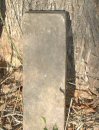 Footstone with initials M.N.