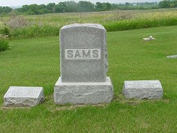 Sams Cemetery, Poweshiek Twp., Jasper Co., Iowa
