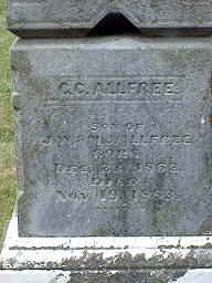 C. C. Allfree tombstone