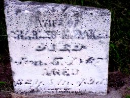 Aurelia Trimble Baker tombstone