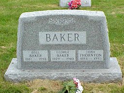 Baker tombstone 