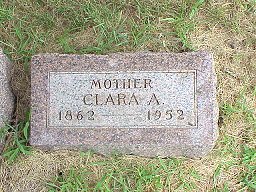 Clara Miller Brock headstone