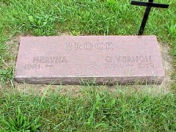 George Vernon Brock tombstone