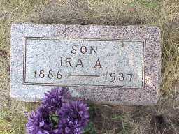 Ira Brock tombstone