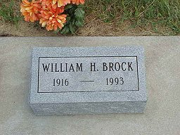 William H. Brock tombstone