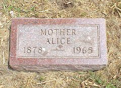 Allice Huff Bruce monument