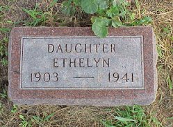 Ethelyn Bruce tombstone