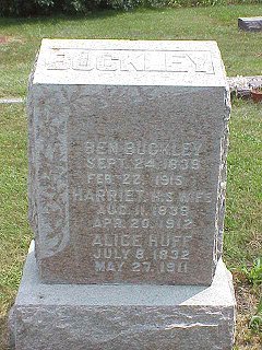 Ben & Harriet Buckley and Alice Huff stone
