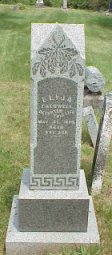 New tombstone for Elija Caldwell