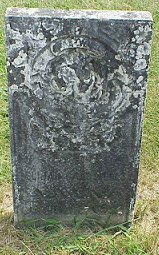 Original tombstone for Nancy Wilson Caldwell