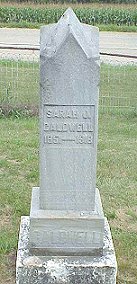 Sarah Smith Caldwell tombstone