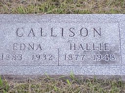 Edna Phelps Callison tombstone