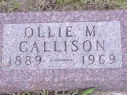 Olive Tight Callison tombstone