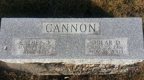 Ester and Dolar Cannon Tombstone