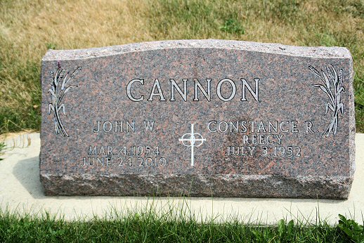 Tombstone of John Cannon