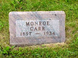 James Monroe Carr tomstone