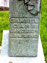 Samuel Carr tombstone