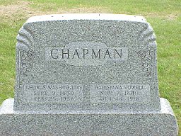 George and Louisianna Vowell Chapman tombstone