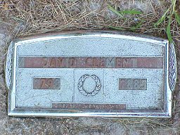 David Clement burial marker