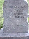 Orval Clement tombstone