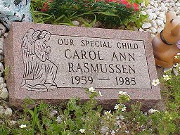 Tombstone of Carol Ann Rasmussen