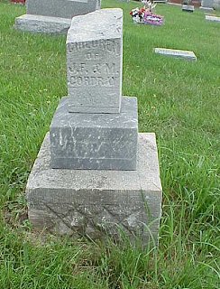Children of James F. and Mary Pink Cordray tombstone