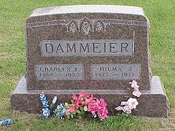 Charles and Hilma Lind Dammeier tombstone