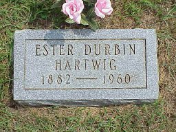 Ester Durbin Hartwig tombstone