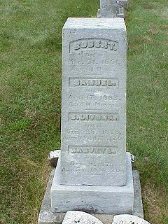 Durbin tombstone for children dying of Diptheria