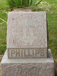 Jennie Phillips tombstone