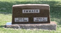 Tombstone of Guy and Myra Emmack