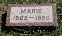 Headstone of Maria (Rinehart) Emmack Kaldenberg