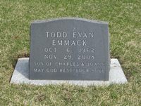 Todd Emmack Memorial Stone