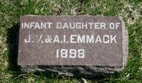 Infant daughter of J. V. and M. Emmack