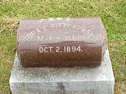 Dora Rorabaugh Fitzgarrald tombstone