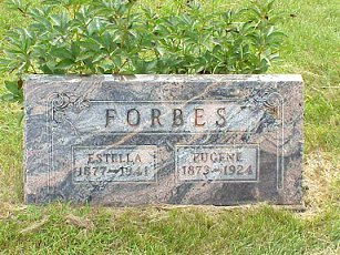 Estella and Eugene Forbes stone