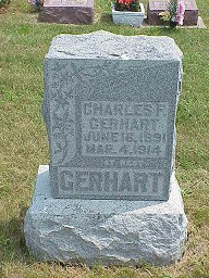 Charles Gerhart tombstone