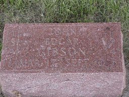 John Gibson tombstone