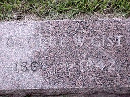 George Gist tombstone