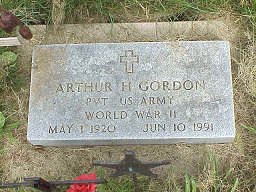 Arthur Gordon military marker