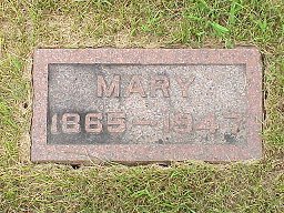 Mary Iske Griebel tombstone