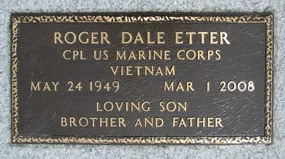 Roger D. Etter Military Marker