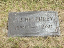 J. B. Helphrey tombstone